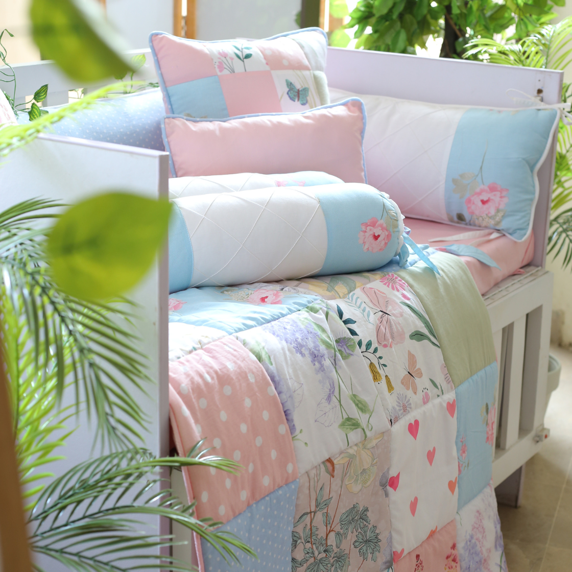 Patchwork - Crib Bedding Set