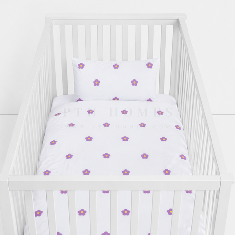 Tufted Flower- 2 Pcs Crib's Bedding Set