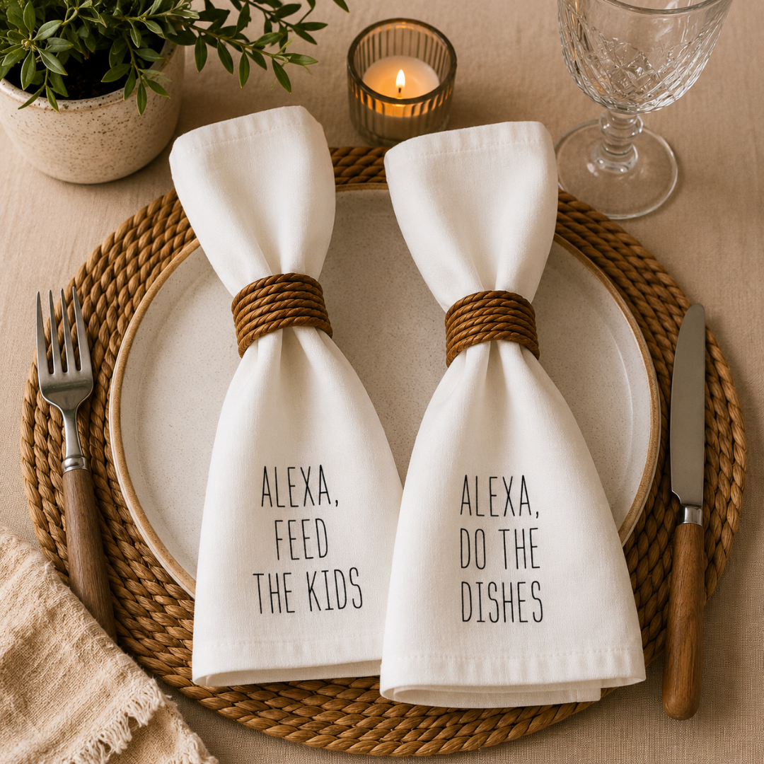 Alexa (Set of 2) Printed Cotton Napkin Set