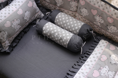 Elé Hearts- Crib Bedding Set