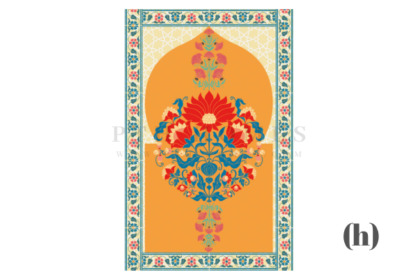 Floral - Velvet Padded Janamaz (Available in 10 designs) – PTH Homes