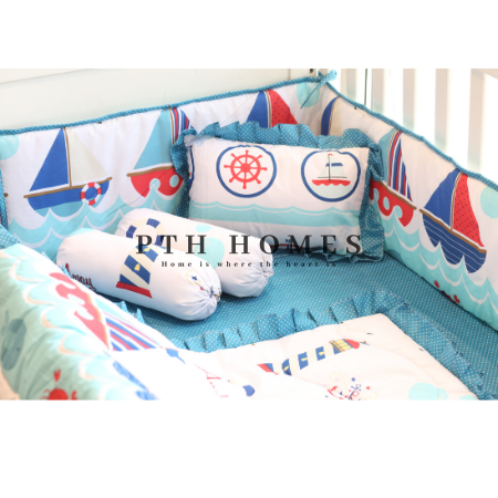 Blue Anchor - Crib Bedding Set