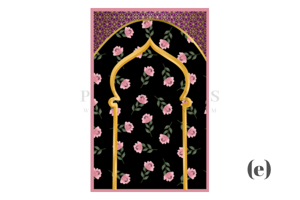 Floral - Velvet Padded Janamaz (Available in 10 designs)