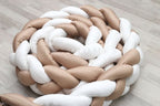 Customized Beige & White – Braided Bedding Set