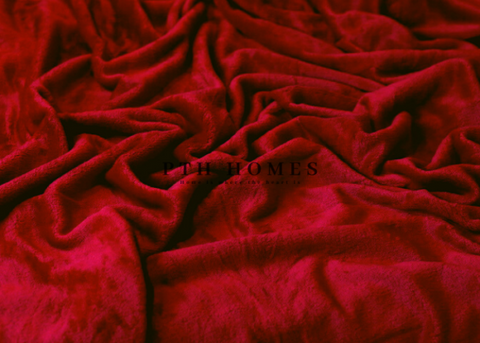 Scarlet Red - Fleece Blanket