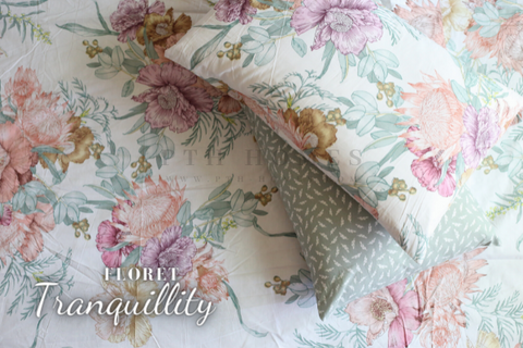 Floret Tranquility - Cotton Percale