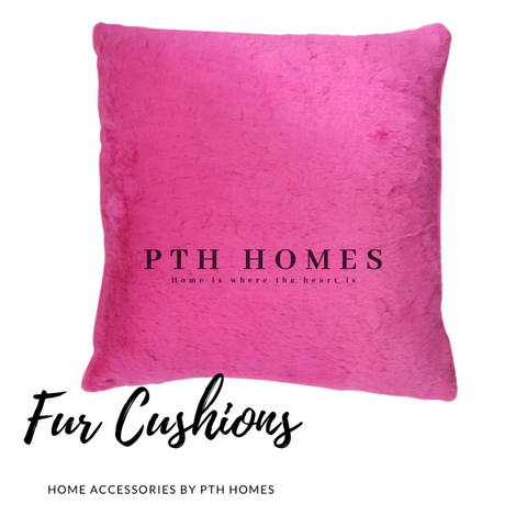 Fur Cushion Cover (Pink)