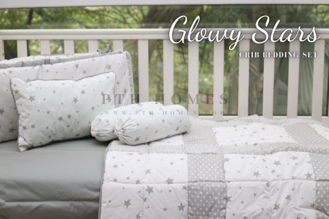 Glowy Stars - Crib Bedding Set