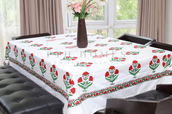 Gul-E-Rana - Block Printed Table Cloth