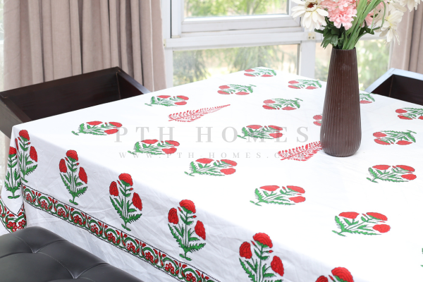 Gul-E-Rana - Block Printed Table Cloth