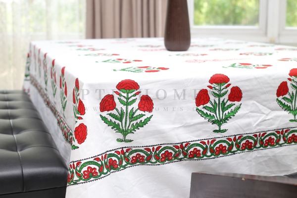 Gul-E-Rana - Block Printed Table Cloth