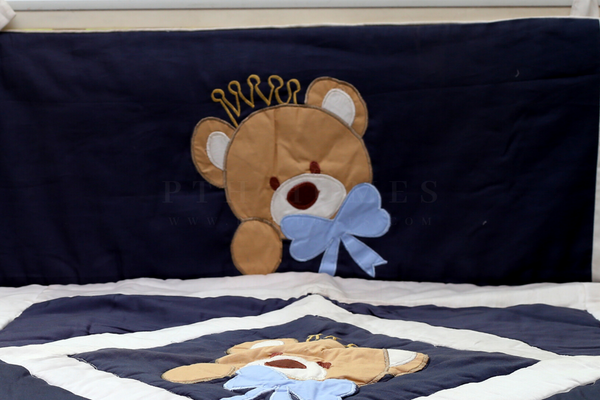 Hello Beary - Embroidered - Crib Bedding Set