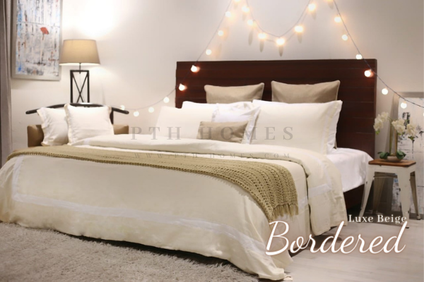 Luxe Bordered Set- Cotton Sateen