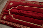 Maroon Royalty - Velvet Quilted Janamaz
