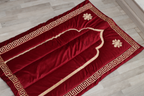 Maroon Royalty - Velvet Quilted Janamaz