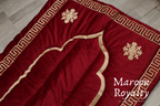 Maroon Royalty - Velvet Quilted Janamaz