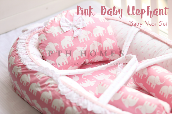 Baby Nest - Pink Baby Elephant