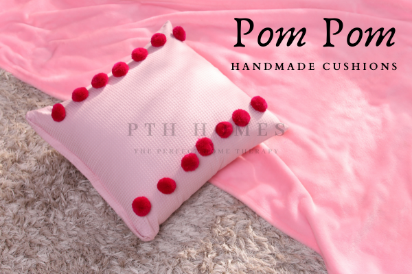 Pink Pom Pom - Cushion Covers