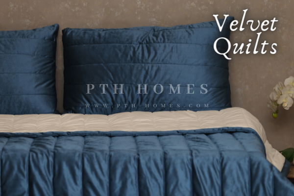 Velvet - Quilted Bedspread Set