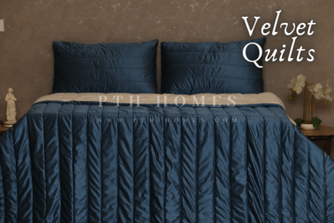 Velvet - Quilted Bedspread Set