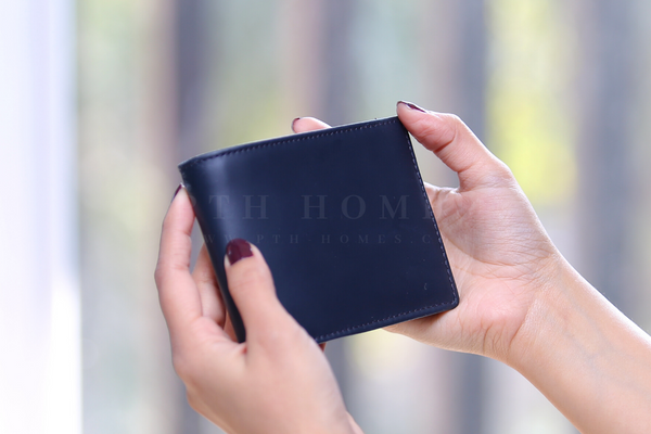Burnt Navy - Genuine Leather Wallet