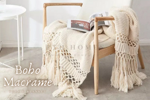 Boho Macrame - Throw Blanket